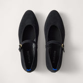 The Almond Mary Jane - ReVelvet™ Black