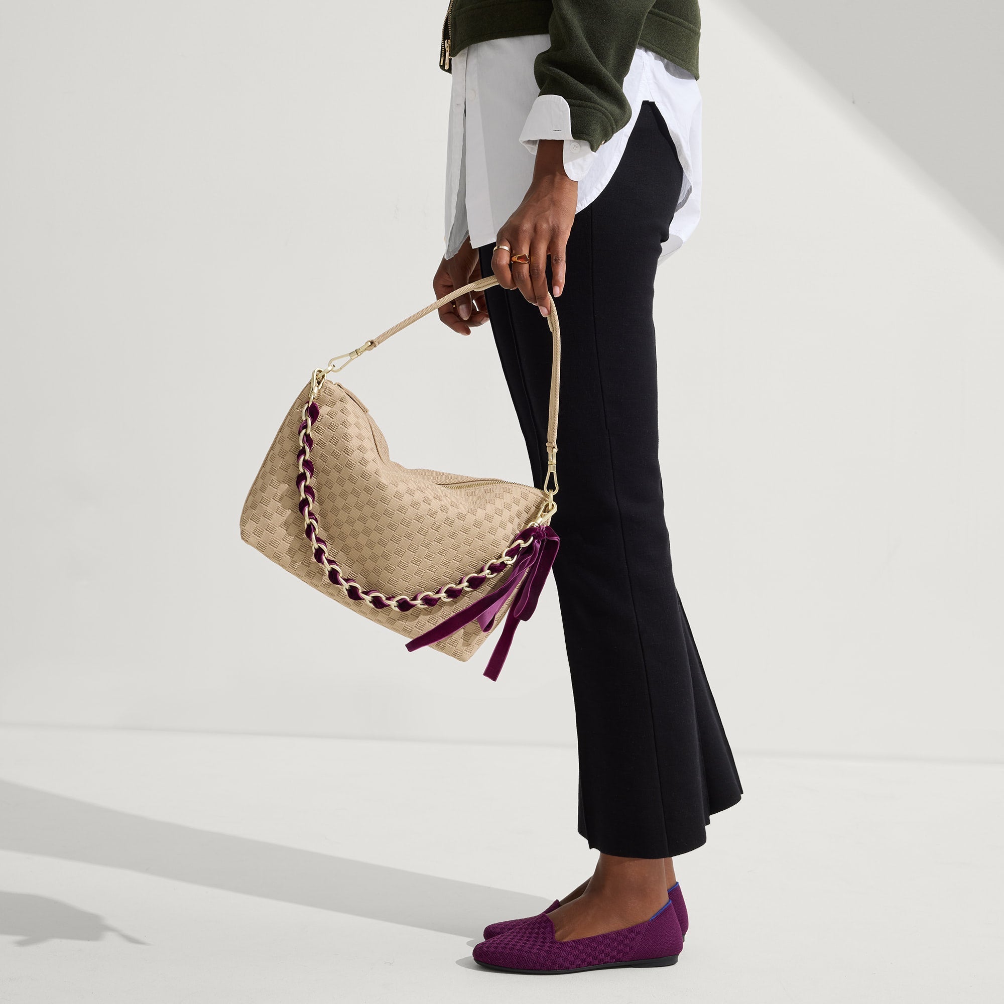 The Shoulder Strap - Velvet Plum Chain