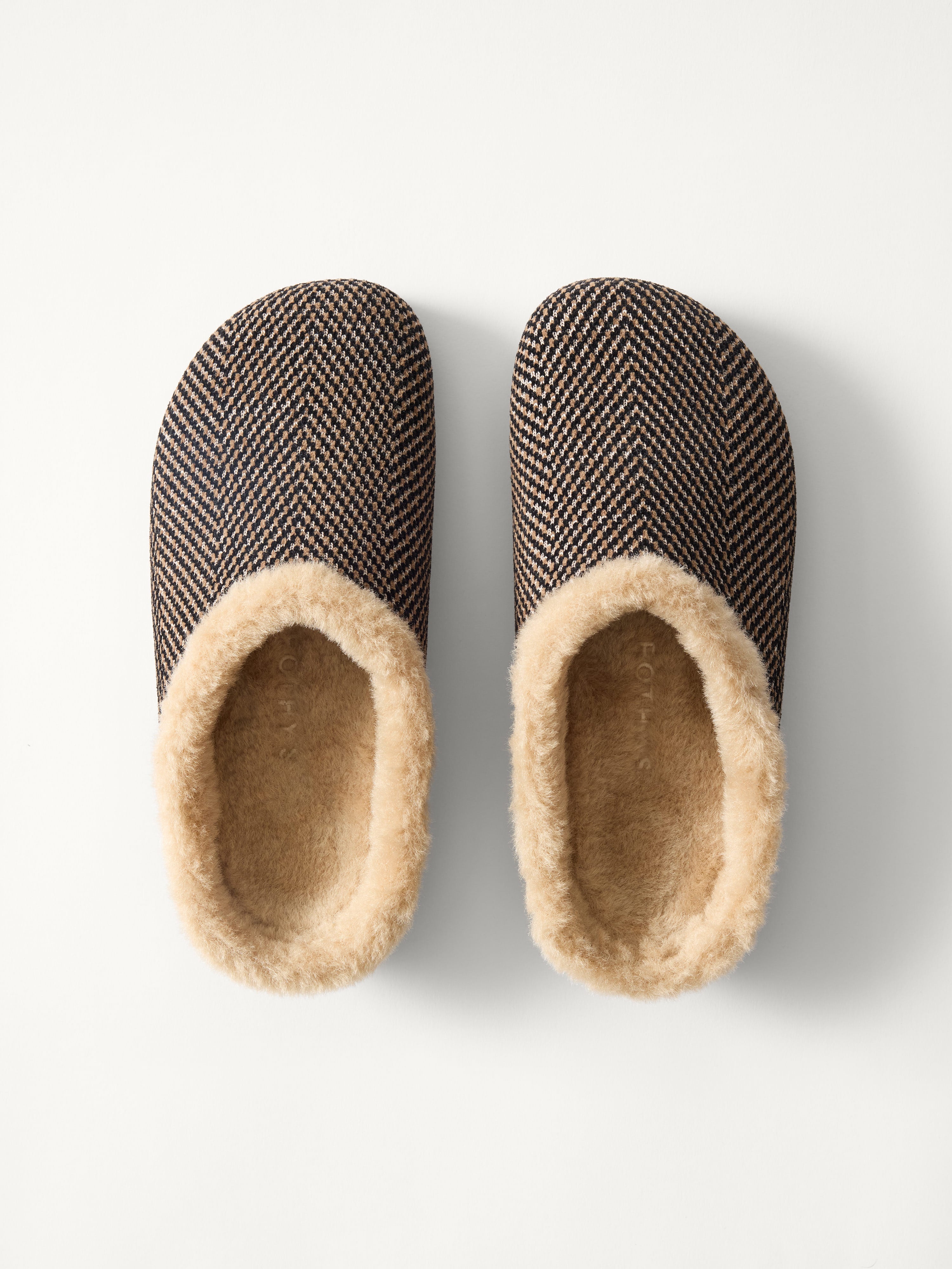 The Après Clog - ReVelvet™ Slate Herringbone