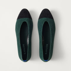 The Almond Ballet - ReVelvet™ Evergreen Captoe